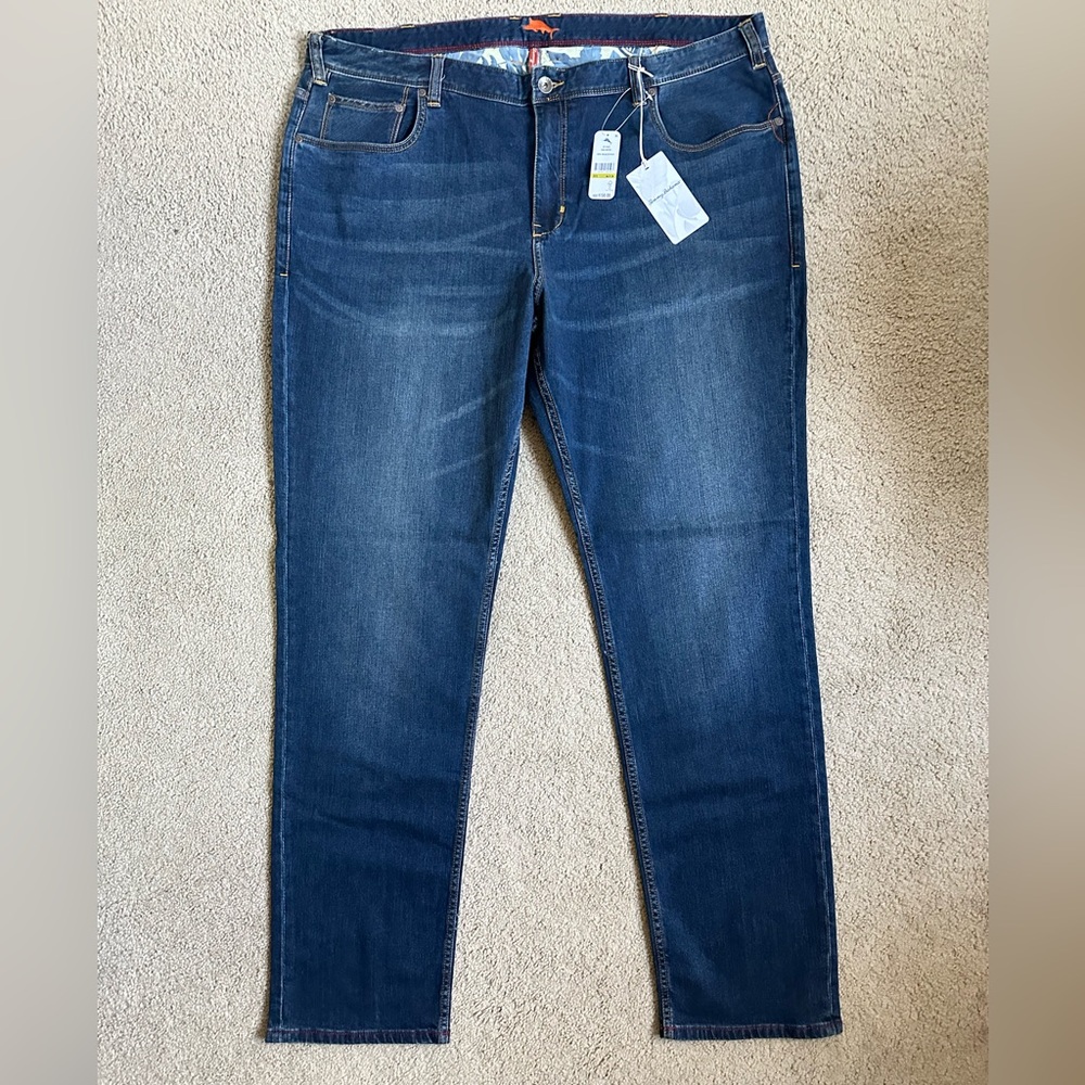 Tommy Bahama Sand Drifter Jeans 44x36 Big & Tall Dark Wash NWT Men’s - Picture 2 of 6